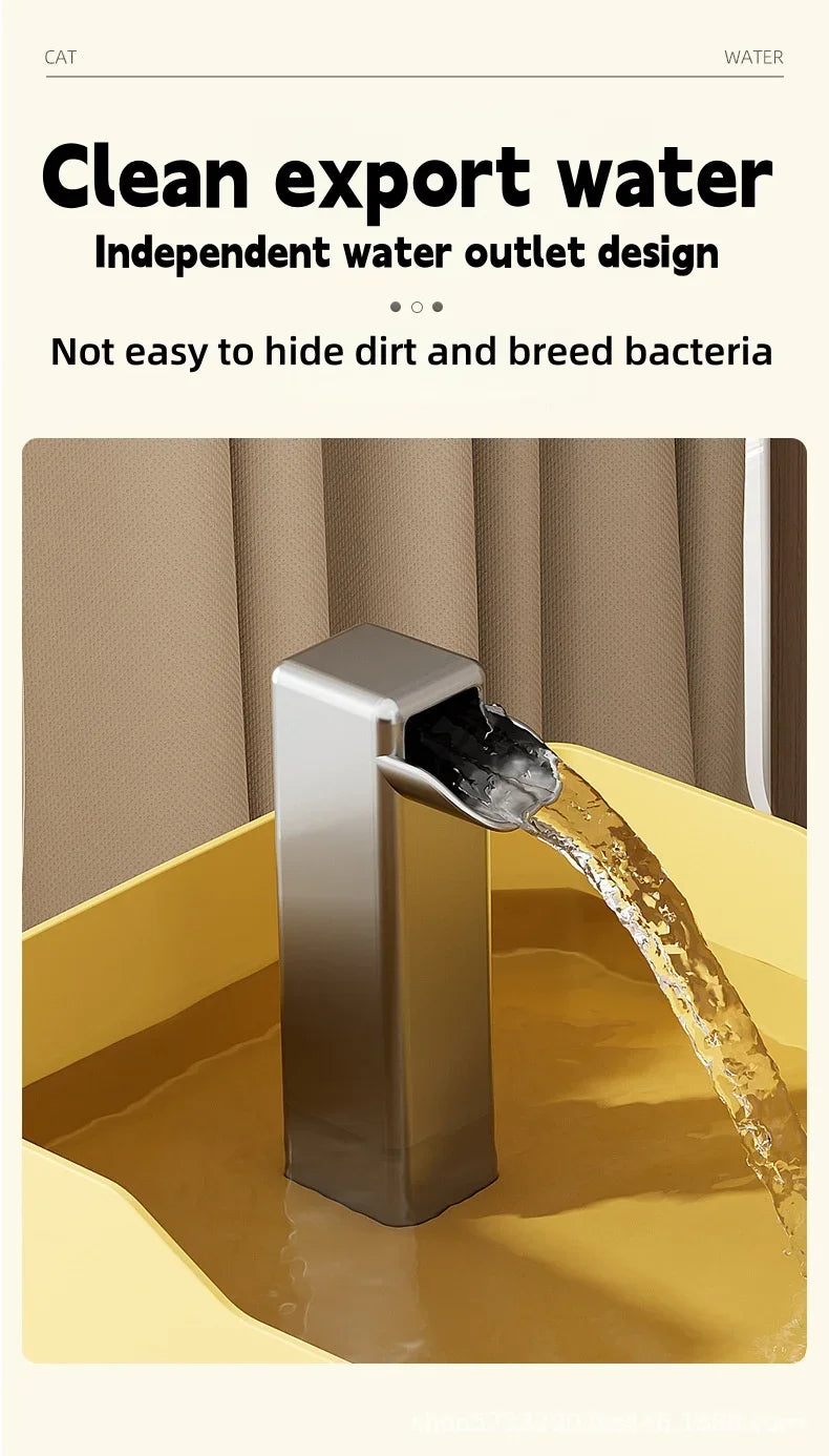 1.5L Cat Water Fountain Automatic Filter USB Pet Drinking Dispenser Live Water Circulation Fresh Flow for Cats and Small Dogs